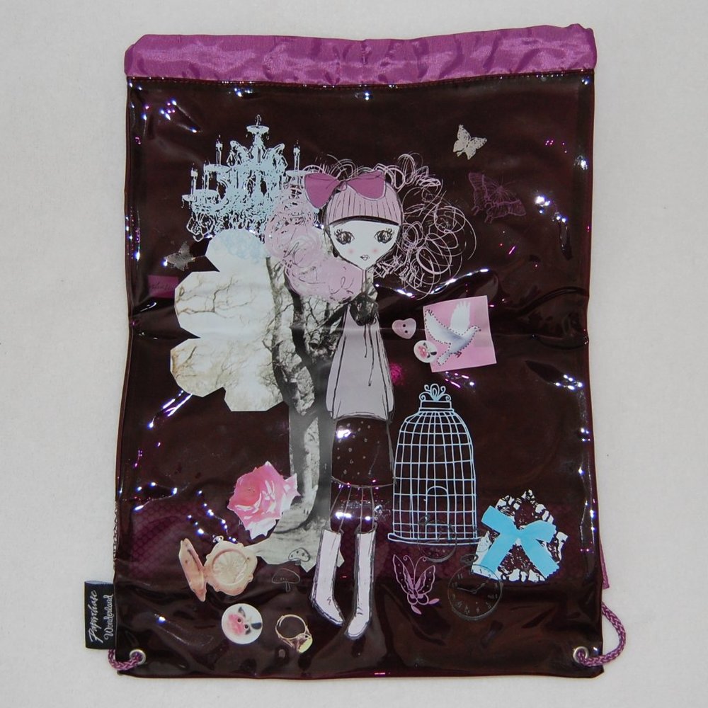 Paperchase Wonderland 2013, Back to School Purple Backpack, 12" Wide x 17" Tall